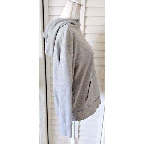 Athleta Unstoppable pullover women's hoodie sweatshirt thumb holes gray M - Picture 6 of 11